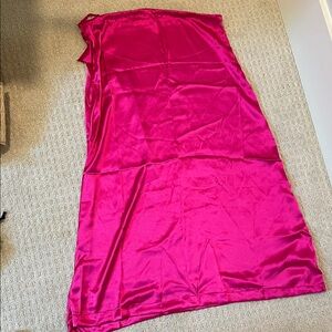 Elegant Pink Satin Sari Slip/Skirt